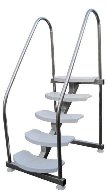Einstiegsleiter u. -treppe, Kunststoff u. V2A oder V4A › Weidemann