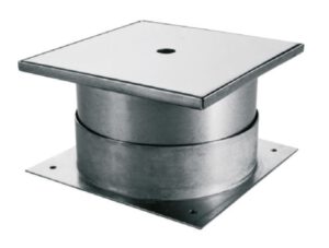 Deckelaufsatz aus V4A für Skimmer A-201, A-202, A-400, Deckel 180 x 180 mm, Höhenverstellbar von 60