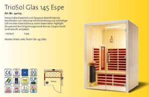 Infrarotkabine TrioSol Glas 145 Espe Bild