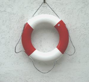 Rettungsring aus Schaumstoff
