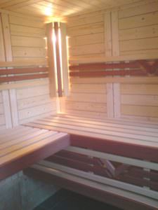 Sauna Komfort Innenausstattung