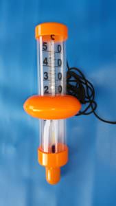 kleines Bojenthermometer orange ca 23 cmlang